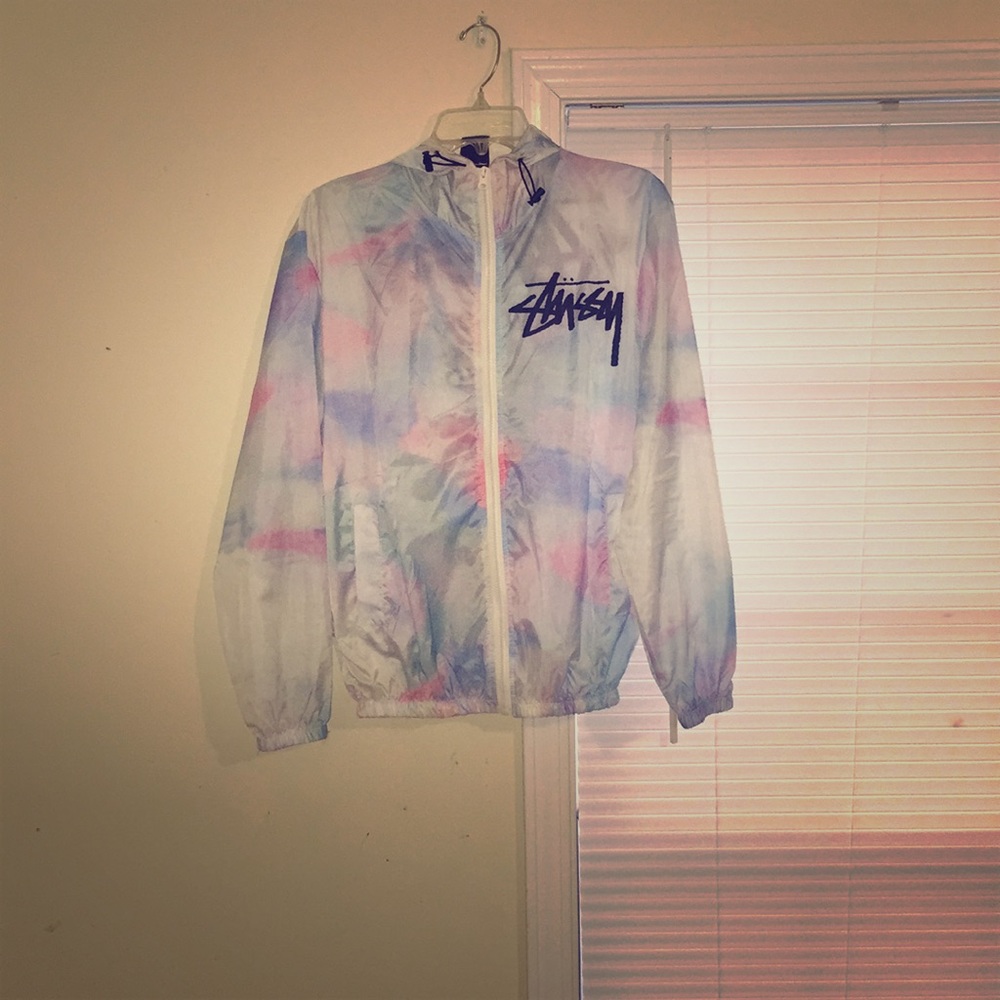 Cotton Candy Stussy Windbreaker